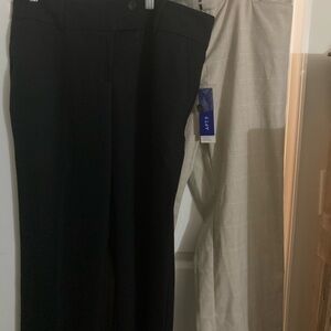 Apt. 9 Black and Cream Women's Trousers